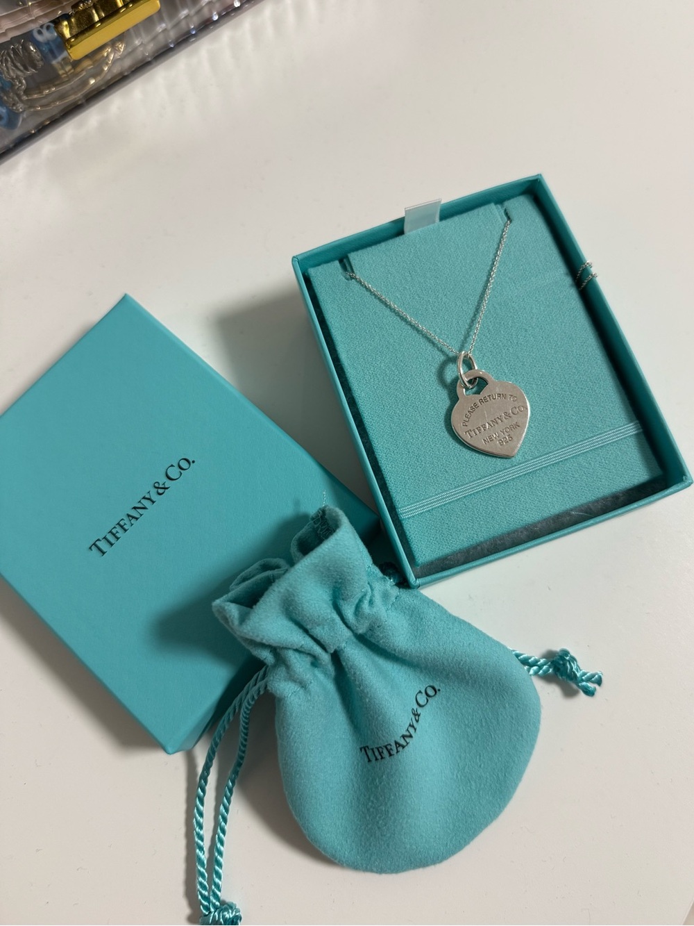 Tiffany & Co. Sterling Silver Heart Tag Necklace